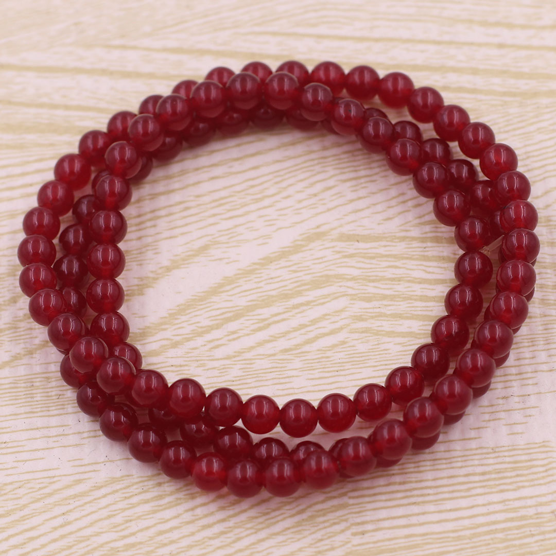 Vòng chuỗi 108 hạt Đá Thạch Anh - Chuỗi đá Phong thủy Size 6mm, 8mm - Hợp mệnh Hỏa, mệnh Thổ