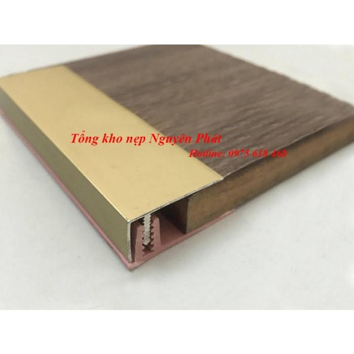 Nẹp nhôm Kết thúc F9, nẹp nhựa PVC, nẹp trang trí, Nẹp sàn gỗ, nẹp sàn, thanh dài 2m5