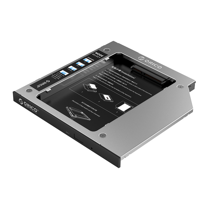 Khay Ổ Cứng Laptop (Caddy Bay) 2.5&quot; SATA 1,2,3 ORICO M95SS-SV Hàng Chính Hãng