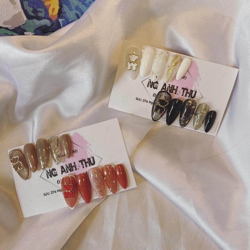Nailbox gấu da 4 màu