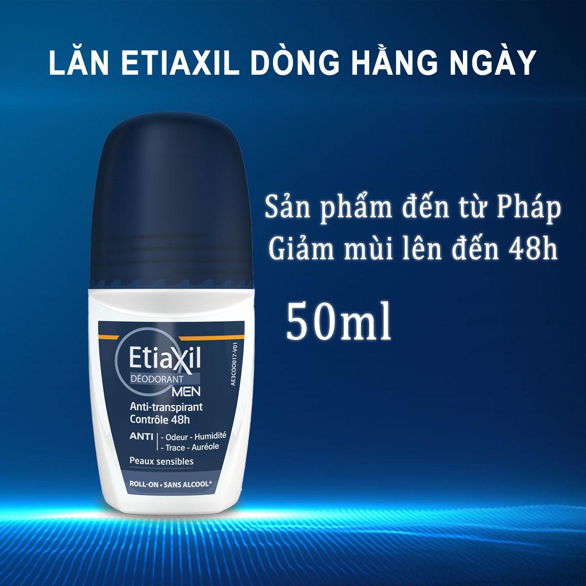 Lăn khử mùi hàng ngày Etiaxil 48h dành cho nam 50ml NPP Shoptido