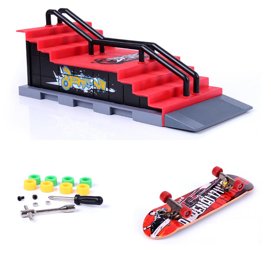 Mini Skateboard and Ramp Accessories set #A