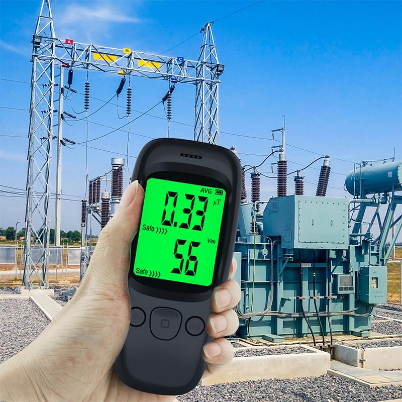 Máy dò bức xạ điện từ, máy kiểm tra điện trường, báo động âm thanh, bộ đếm EMF, máy đo di động chính xác cao