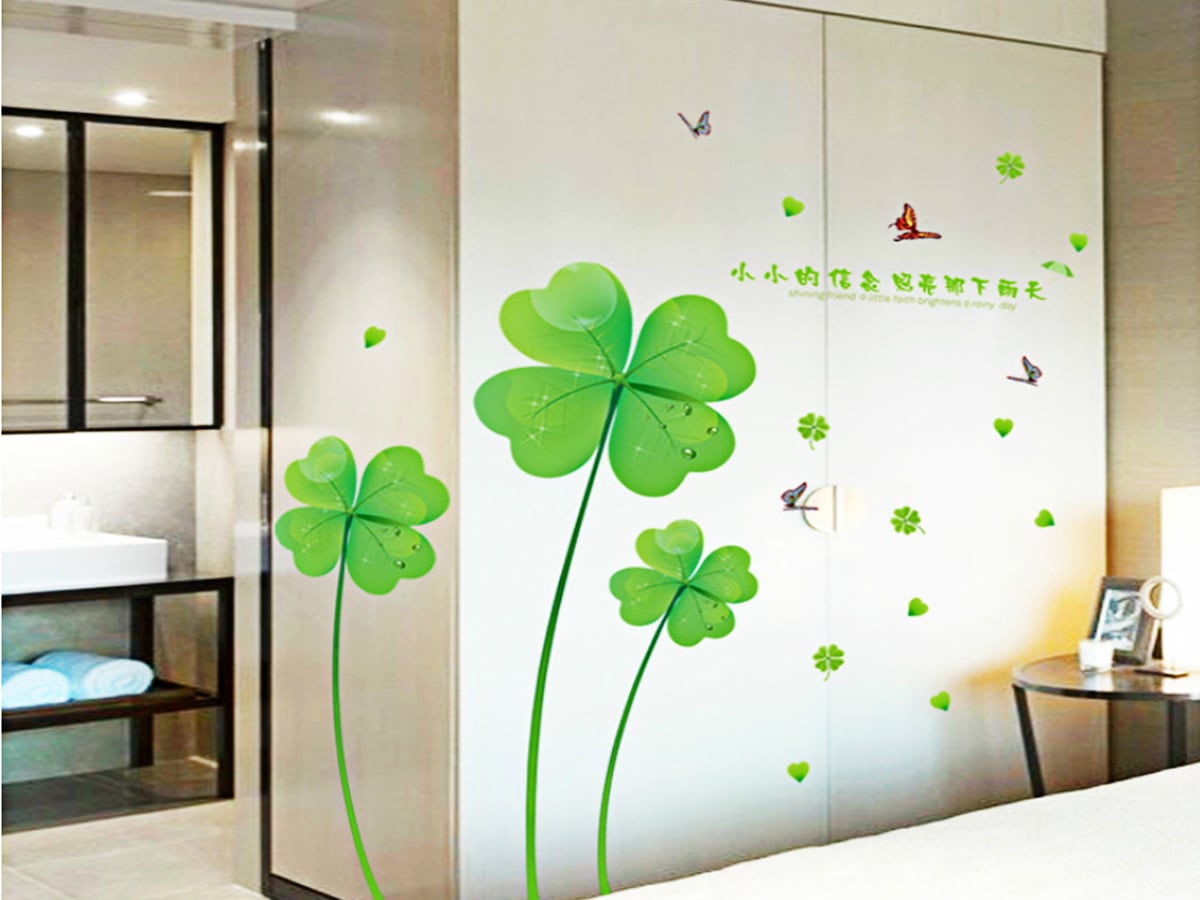 DECAL CỎ 4 LÁ