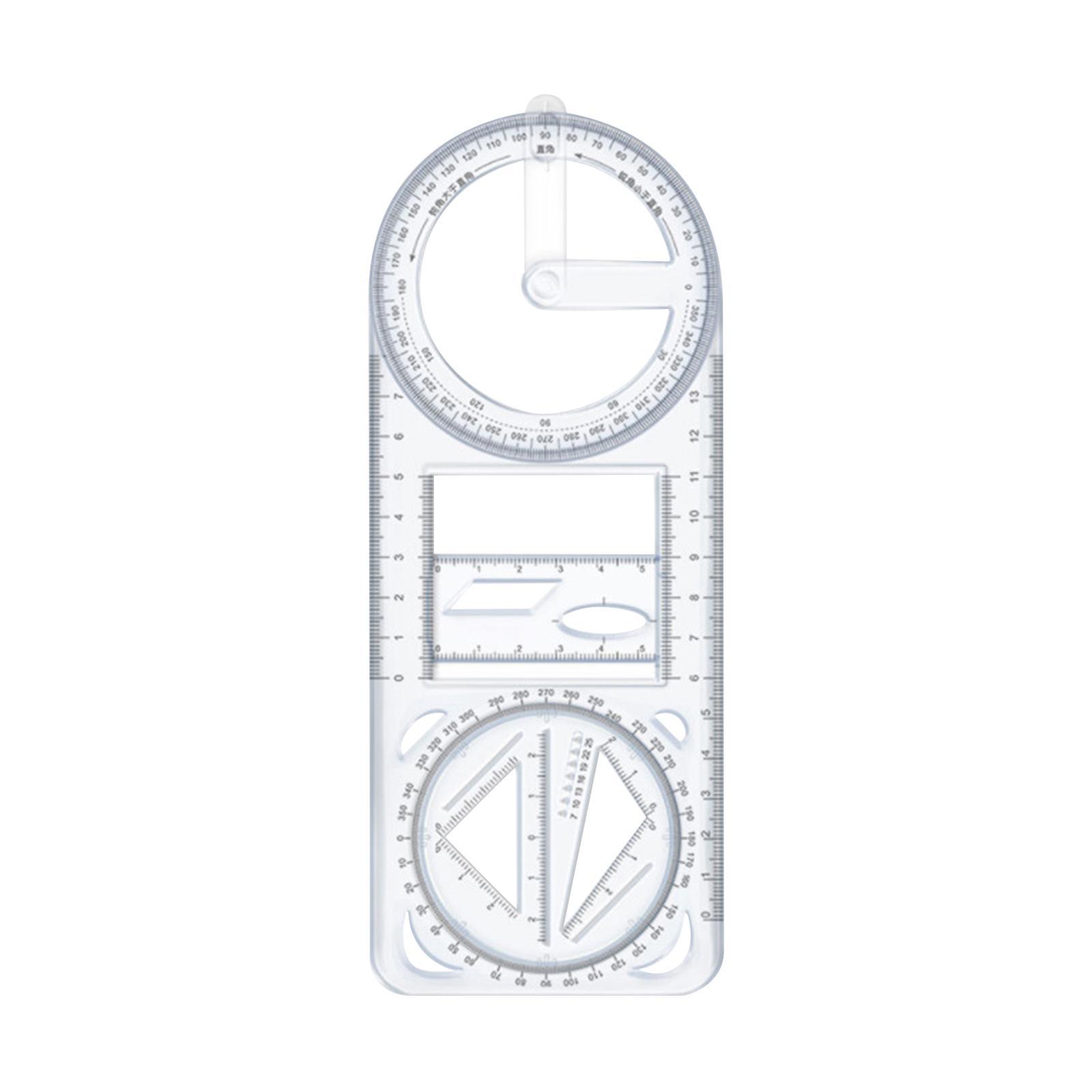 2× Multifunctional Ruler Drawing Measuring for Painting Tailor Office
