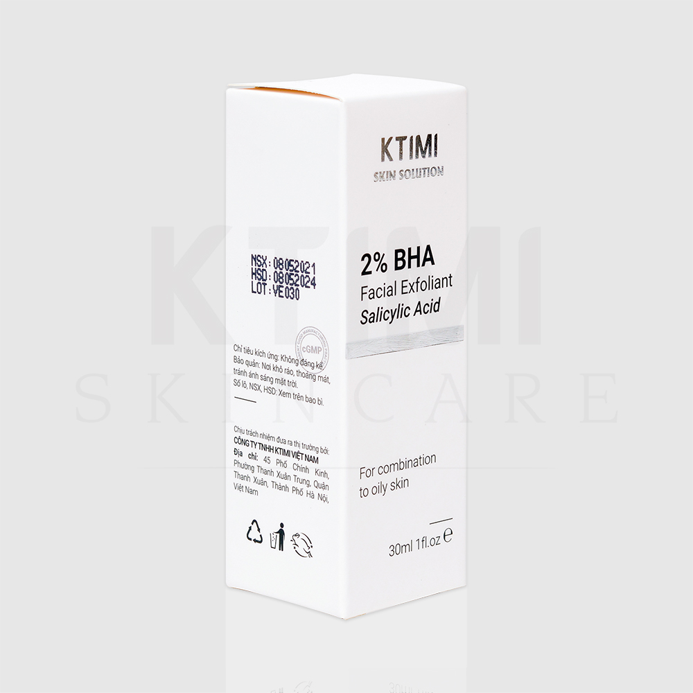 Serum Tẩy Tế Bào Chết KTIMI 2% BHA Facial Exfoliant Salicylic Acid