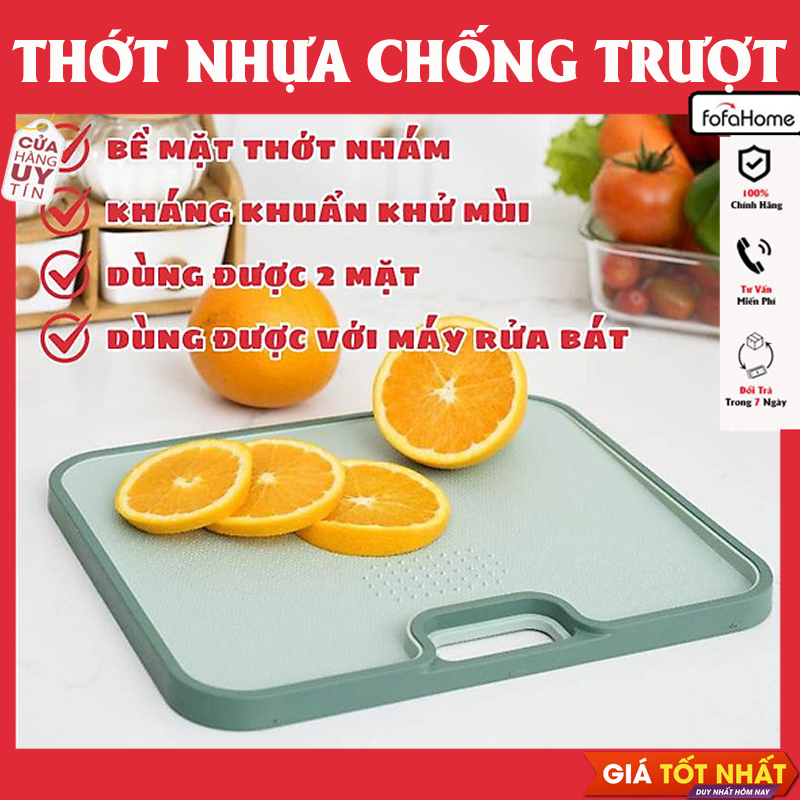 Thớt Chống Trượt Cao Cấp Yoko Dùng Để Thái, Cắt Các Loại Rau Củ, Thực Phẩm, Thịt Cá... Giao Màu Ngẫu Nhiên