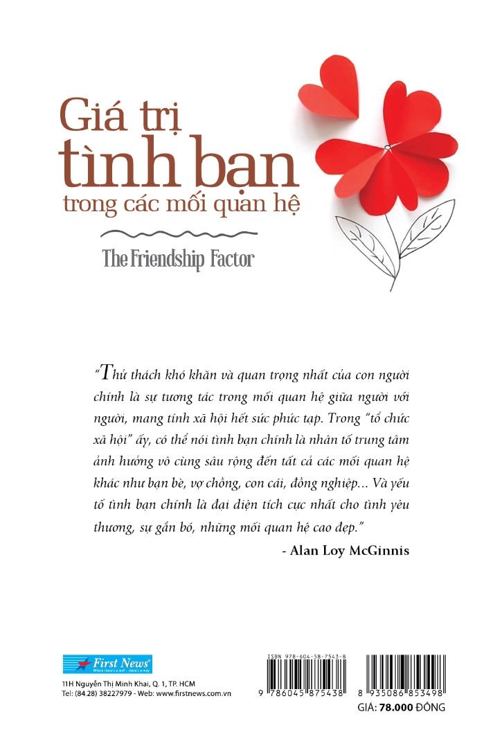 Sách Giá Trị Tình Bạn Trong Các Mối Quan Hệ (Tái Bản)