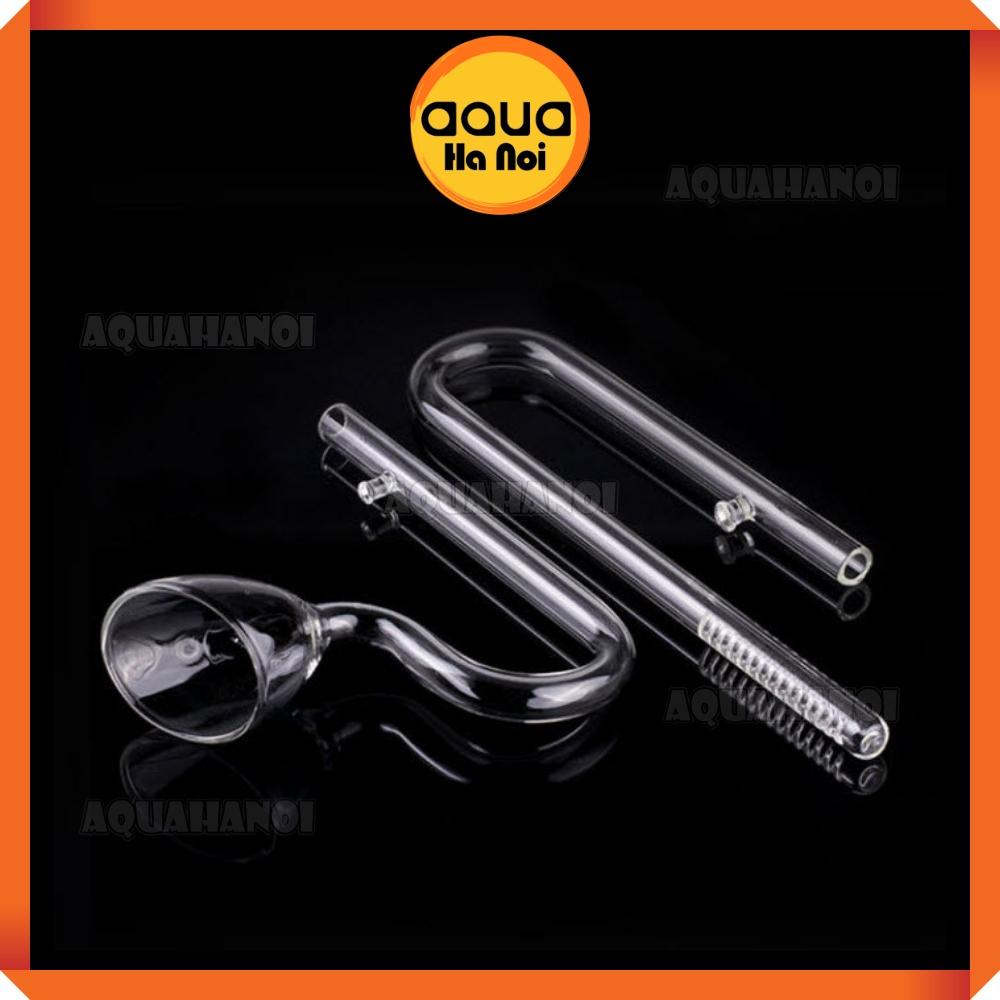 Combo In thường + Out miệng loe - Thủy tinh trong suốt - Phi 12mm/16mm - In Out lọc thùng bể cá thủy sinh