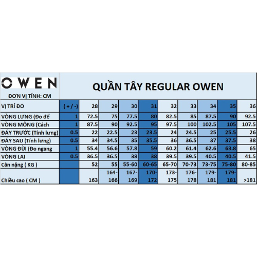 OWEN - Quần tây nam form Regular fit màu Ghi Melange/slub/Oxford chất liệu Nano - QRT231252