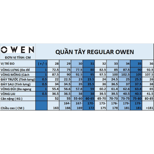 OWEN - Quần tây nam form Regular fit màu Đen Melange/slub/Oxford Knit QR220681