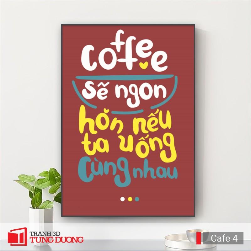 Tranh treo tường động lực văn phòng câu nói slogan truyền cảm hứng, tranh canvas trang trí quán Cafe TC01