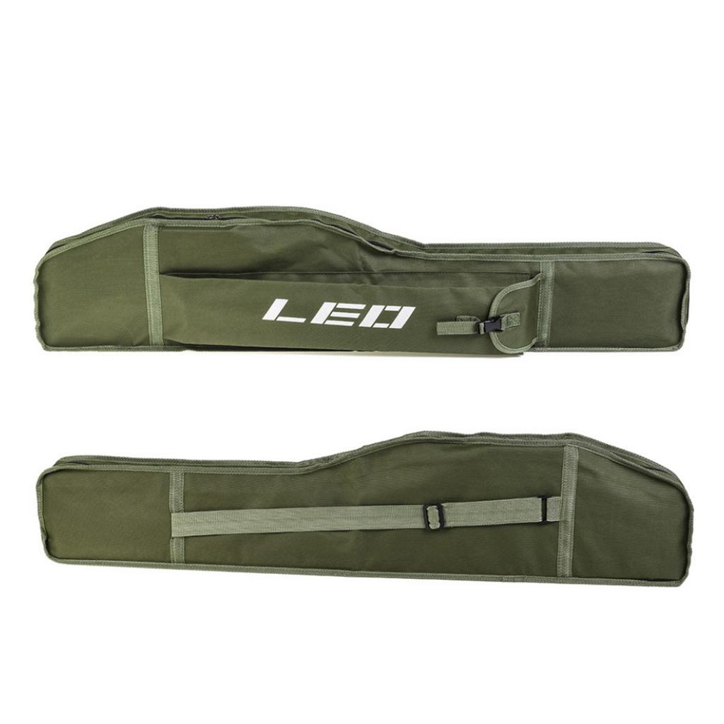 Fishing Rod Bag Large Capacity Sea Fishing Pole Carrier Shoulder Pouch