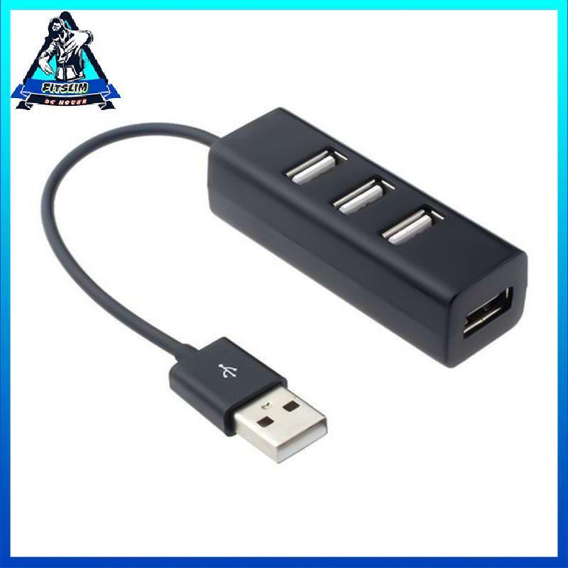4-Port Usb 2.0 Hub One Drag Four Splitter Hub Plug And Play Mini Small Socket