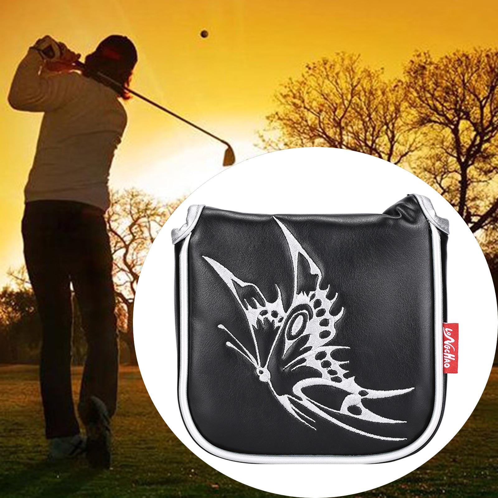 2-Pack Universal Golf Mallet Putter Covers Headcover Magnetic Closure Guard