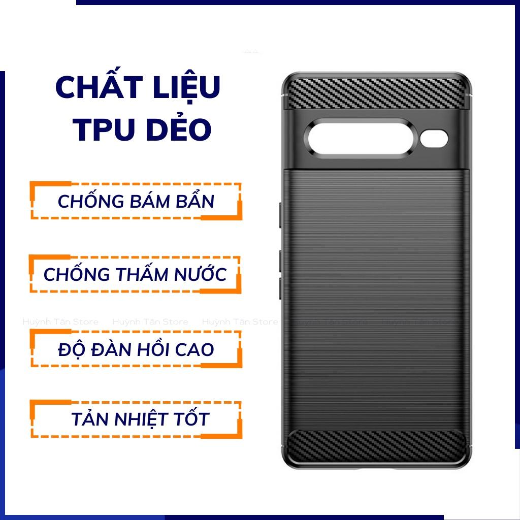 Ốp lưng pixel 7 pro dẻo phay xướt chống bám vân tay bảo vệ camera phụ kiện điện thoại huỳnh tân store