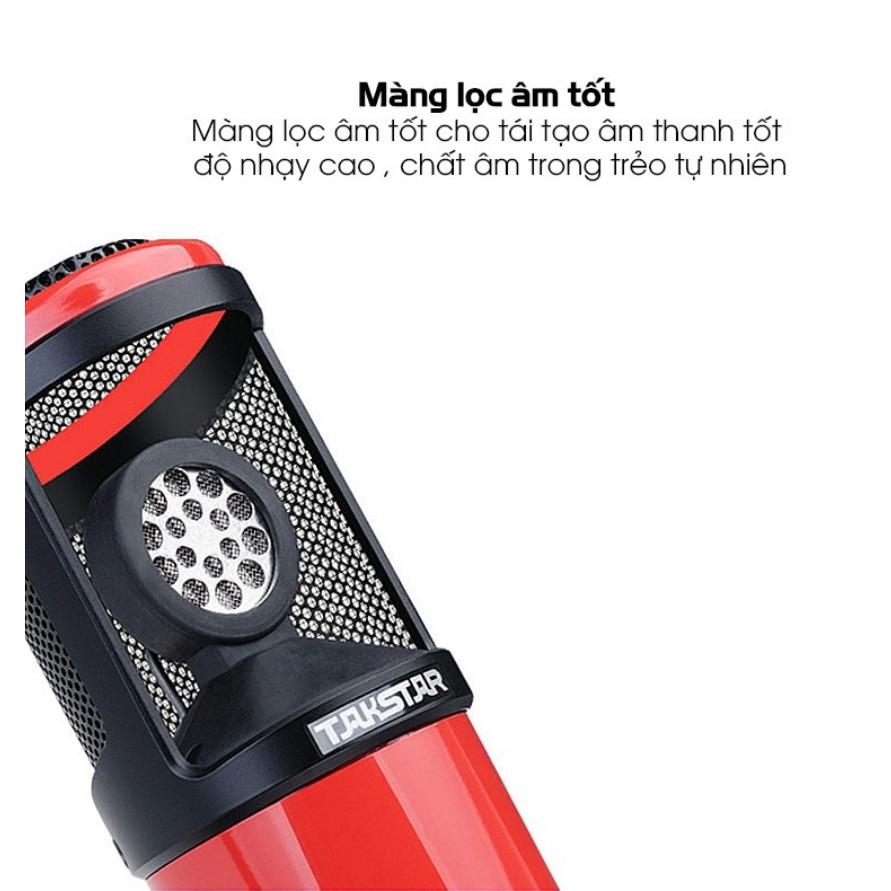 Micro K320, Mic Hát Live Stream Hát Karaoke, Thu Âm Chuyên NghiệpTakstar PC K320 Nguồn 48V - Bảo Hành 6 Tháng