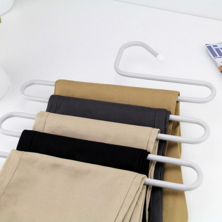 Móc treo quần áo đa năng 5 tầng kim loại siêu tiện lợi