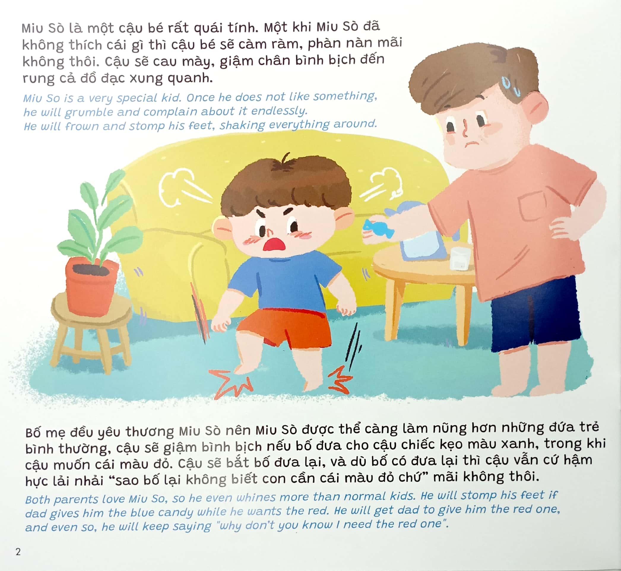 Truyện Kể Cho Miu Hiểu Chuyện - Con Ghét Có Em (Song Ngữ Việt-Anh)