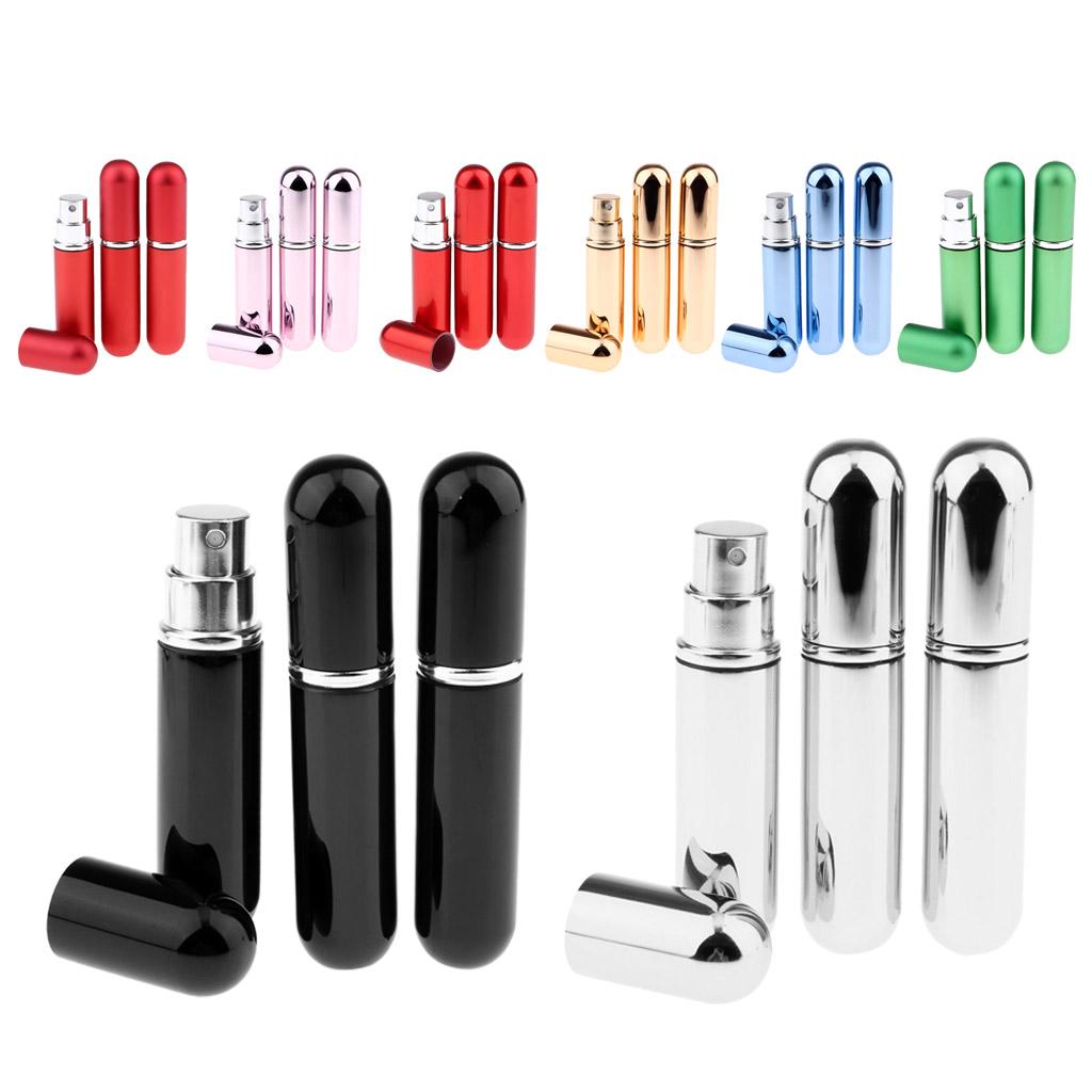 3x 5ml Empty Glass Spray Bottle Pump Fine Mist Perfume Atomizer