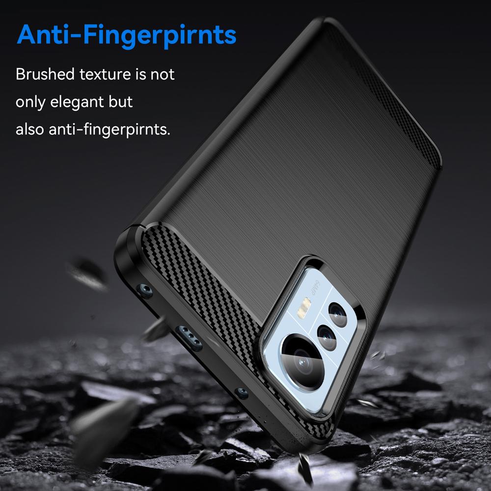 Ốp lưng dành cho Xiaomi 12 Lite 5G ốp silicone mềm Carbone phay xước chống sốc chống vân tay