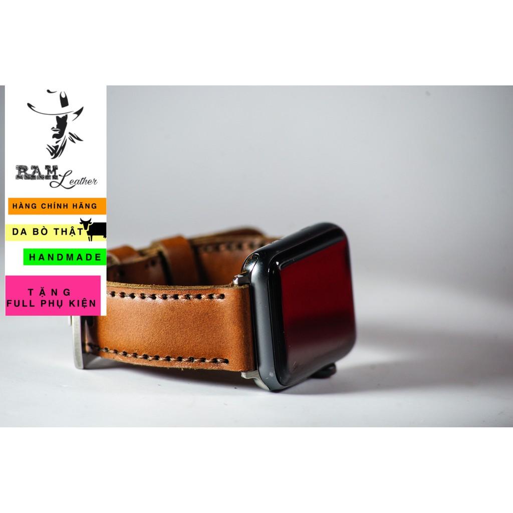 Dây đồng hồ RAM Leather cho apple watch da bò handmade - RAM classic 1980