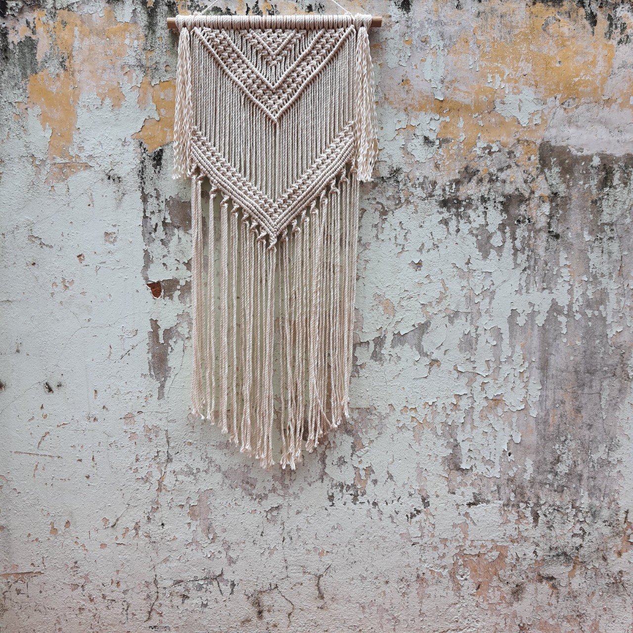 Dây thừng macrame loại 3 xoắn - chất liệu cotton size 3mm, 4mm, 5mm -500 gr