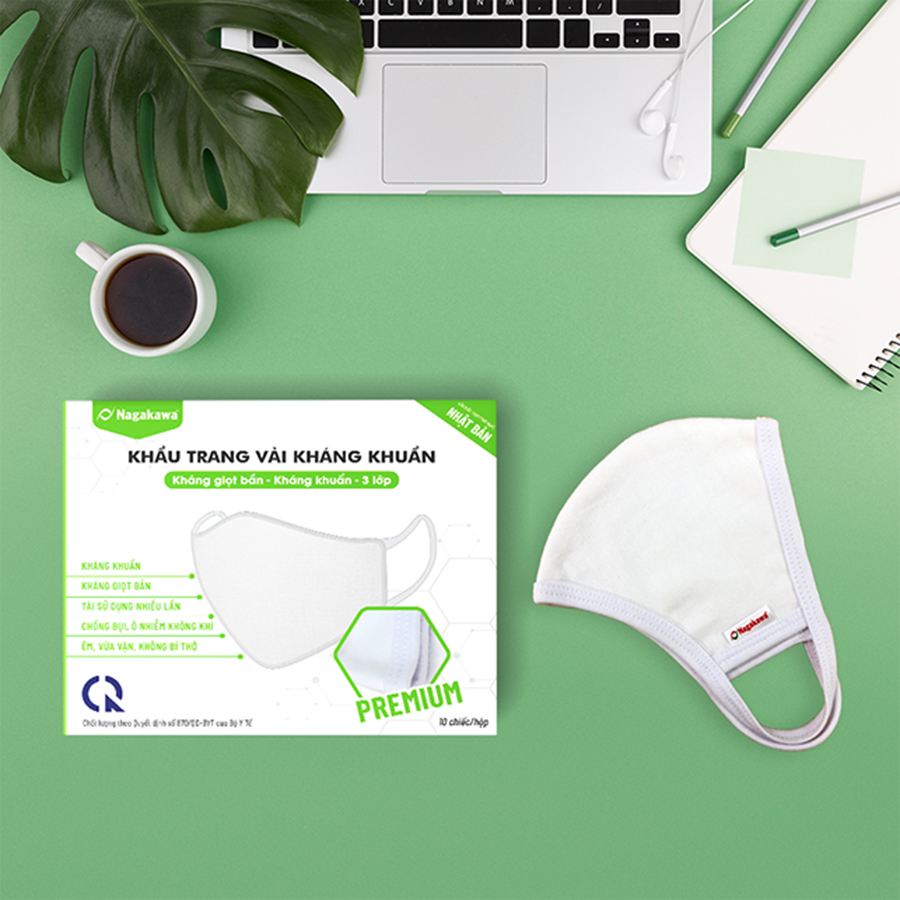 Hình ảnh Khẩu Trang Vải Kháng Khuẩn 3 Lớp Nagakawa - Premium - Công Nghệ Nhật Bản KTV3LKKNHH - Hộp 10 Chiếc Hình ảnh Khẩu Trang Vải Kháng Khuẩn 3 Lớp Nagakawa - Premium - Công Nghệ Nhật Bản KTV3LKKNHH - Hộp 10 Chiếc