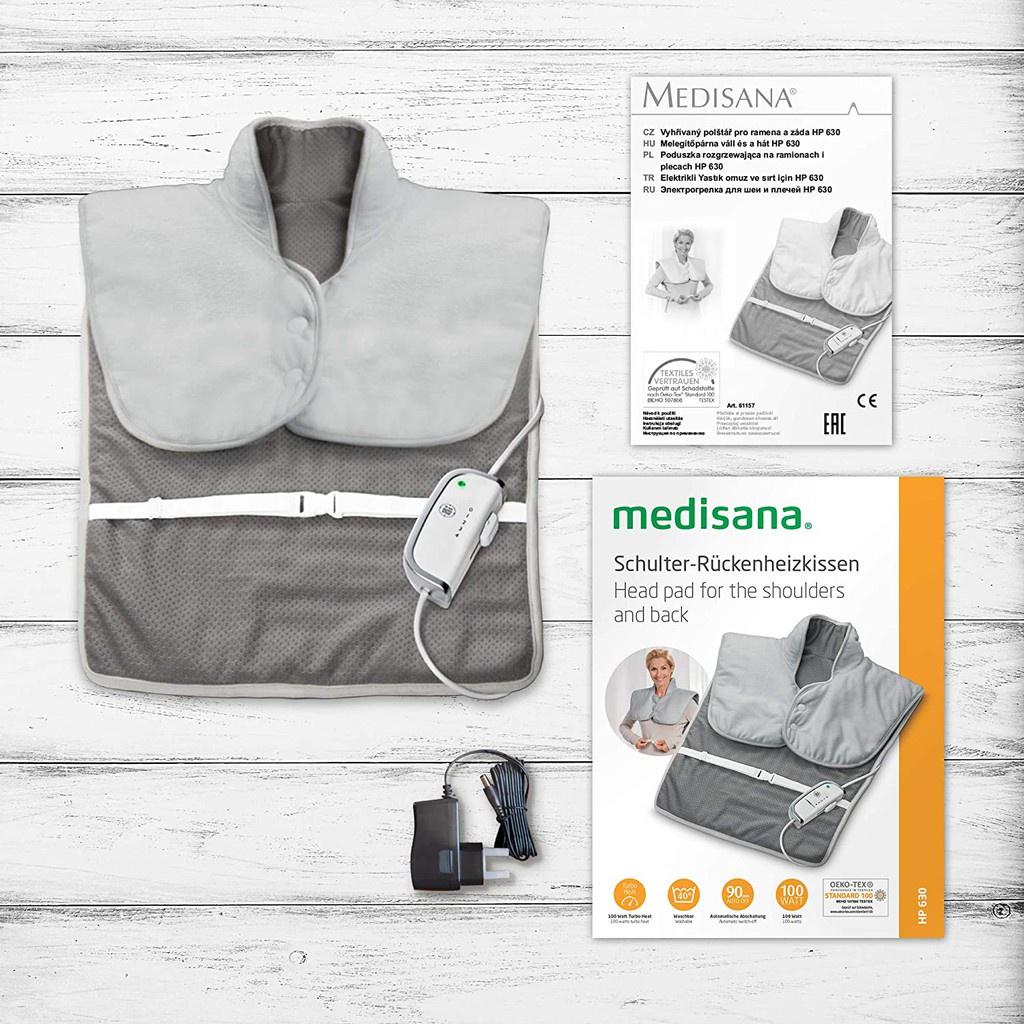 Đệm Sưởi Vai Cổ Gáy Medisana, Tấm Đệm Sưởi Lưng Giúp Giữ Ấm Cơ Thể, Nhập Đức, BH 12 Tháng