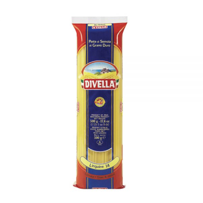 Mì sợi dẹt Divella Linguine số 14 – gói 500g