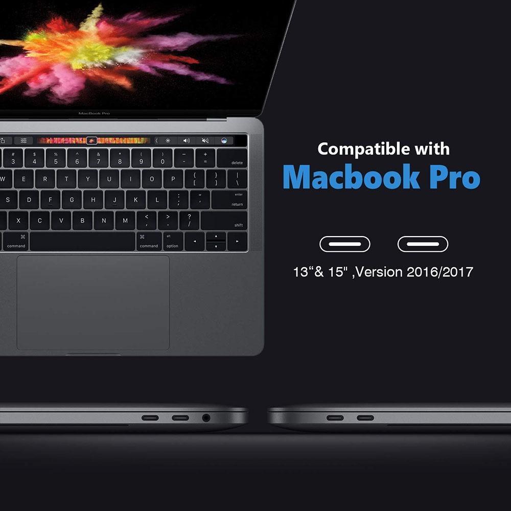 Bộ Chuyển Đổi Hub USB Type C 7 Trong 1 Cho MacBook Pro/Air 2018/2020 Có Đầu Đọc Thẻ 4K HDMI USB C USB 3.0 SD/TF