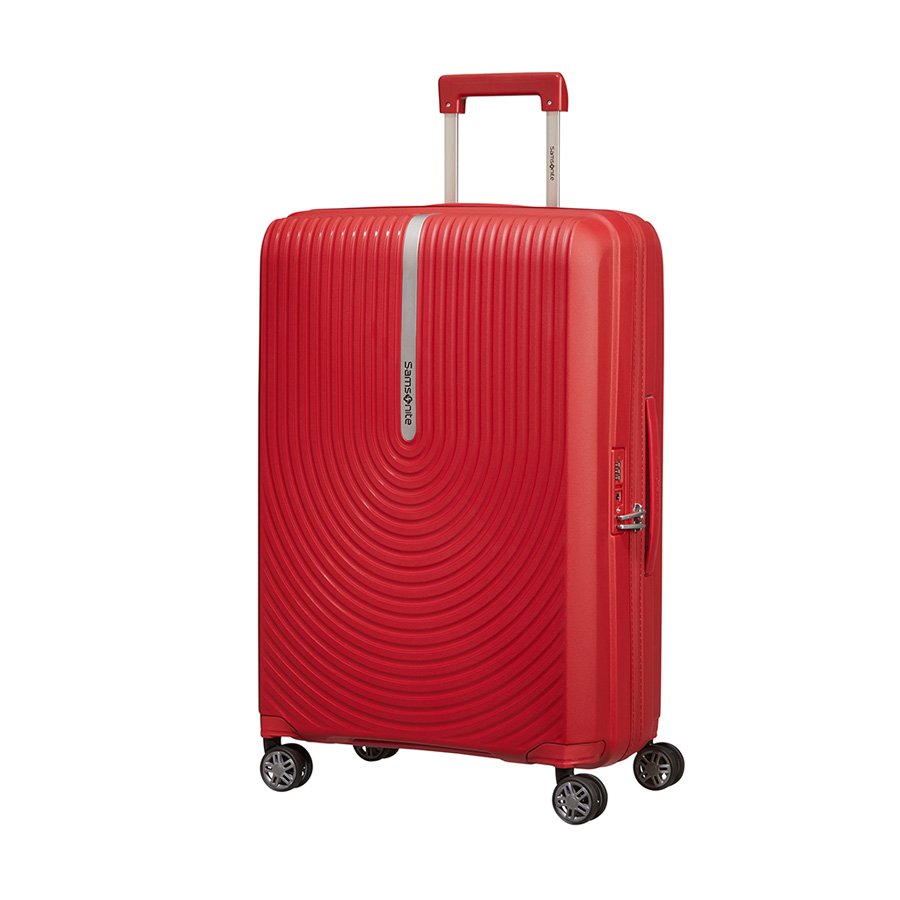 Vali Nhựa Samsonite HI-FI TSA: Chất liệu 100% Polypropylen bền chắc, chống trầy