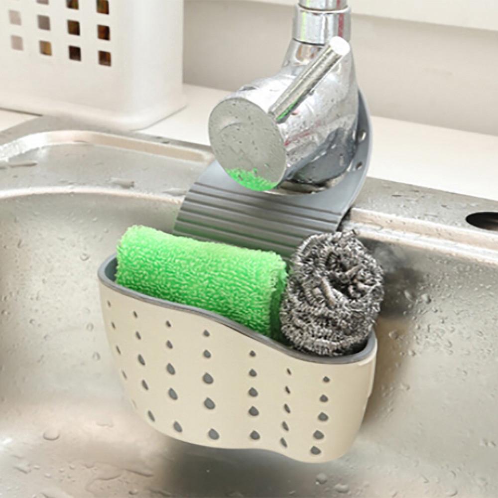 Giá treo có móc đựng đồ gắn vòi nước bồn rửa chén