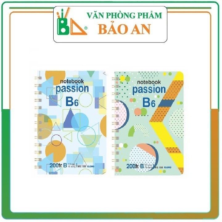 Sổ Lò Xo B6 200 Trang Klong 938  Thiết Kế Tinh Xảo Với Màu Sắc Bắt Mắt Phù Hợp Với Nhiều Mục Đích Sử Dụng Khác Nhau.