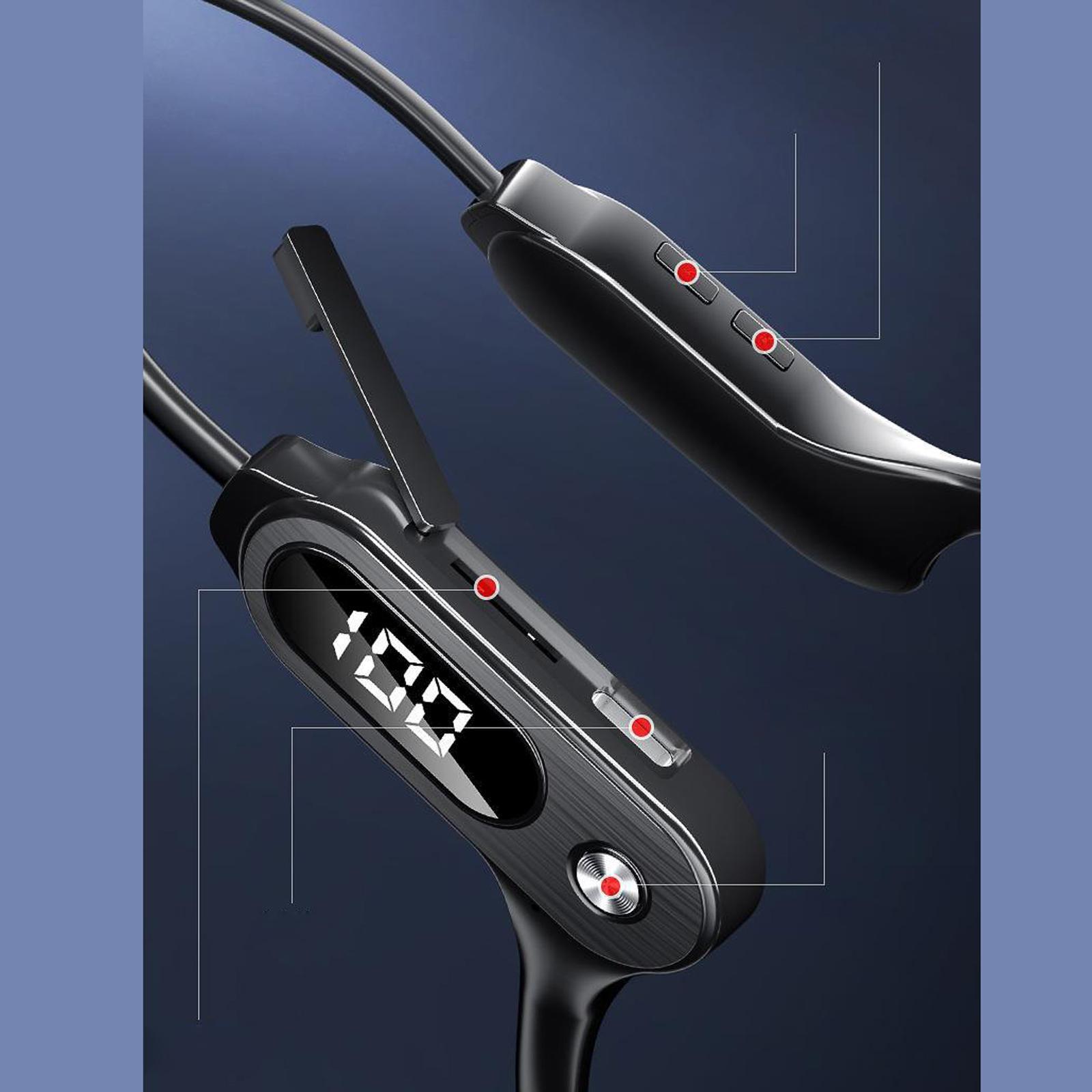 Conduction Headphones LED Wireless Earphone for Running Workout Fitness