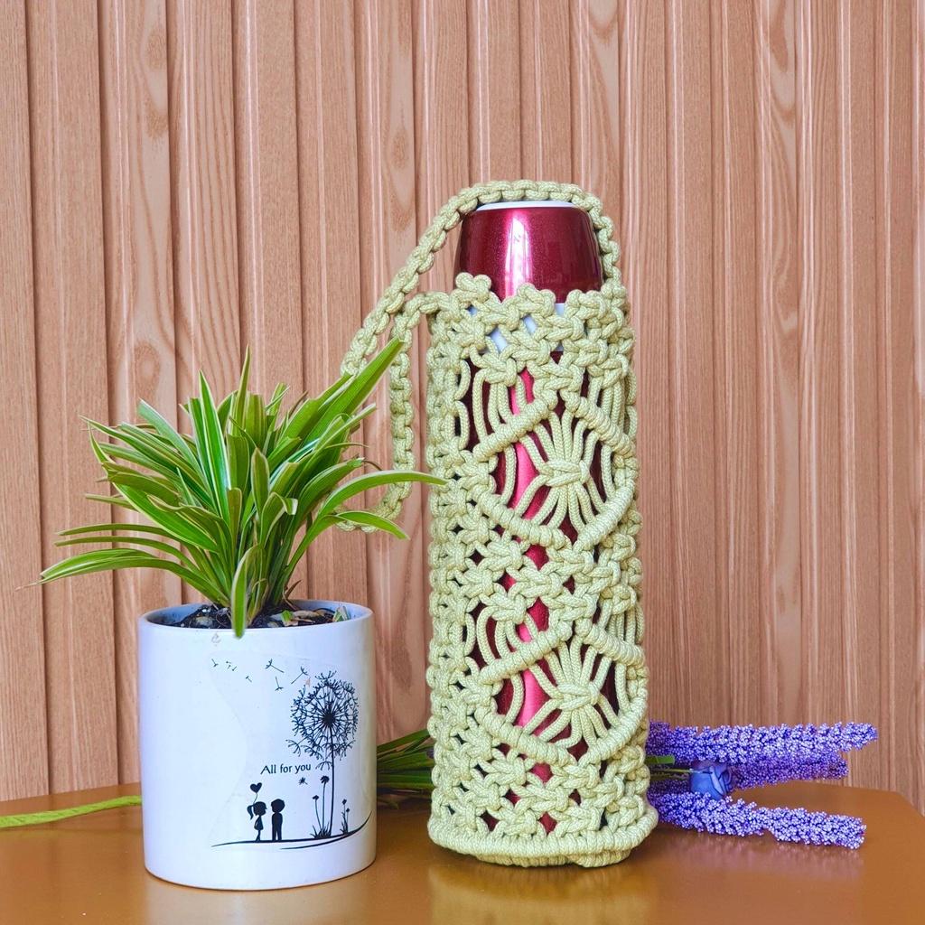 Túi Đựng Bình Giữ Nhiệt Macrame Handmade - mẫu 3