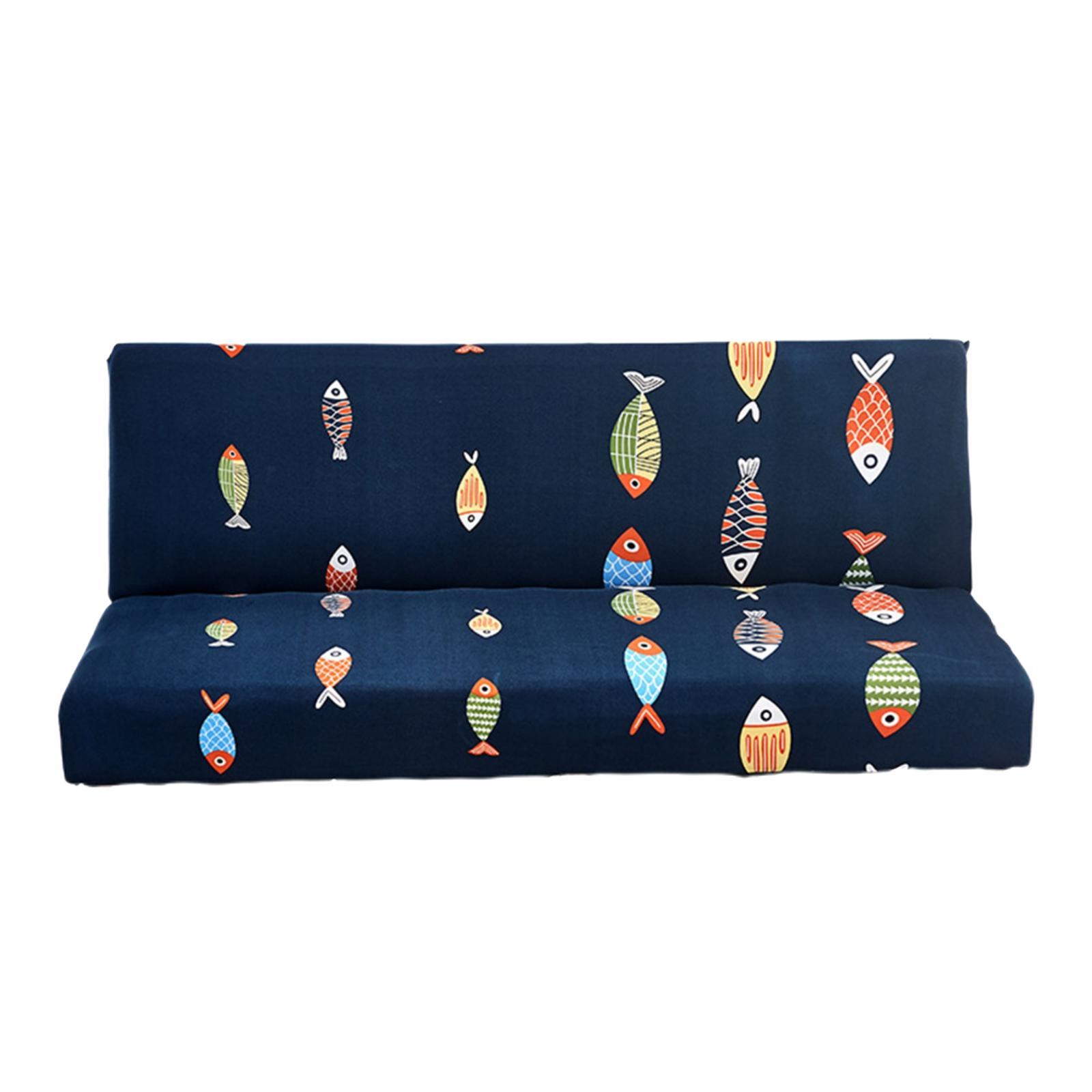 Armless Sofa Cover Furniture Protector Stretch Sofa Slipcover for Bedroom Color