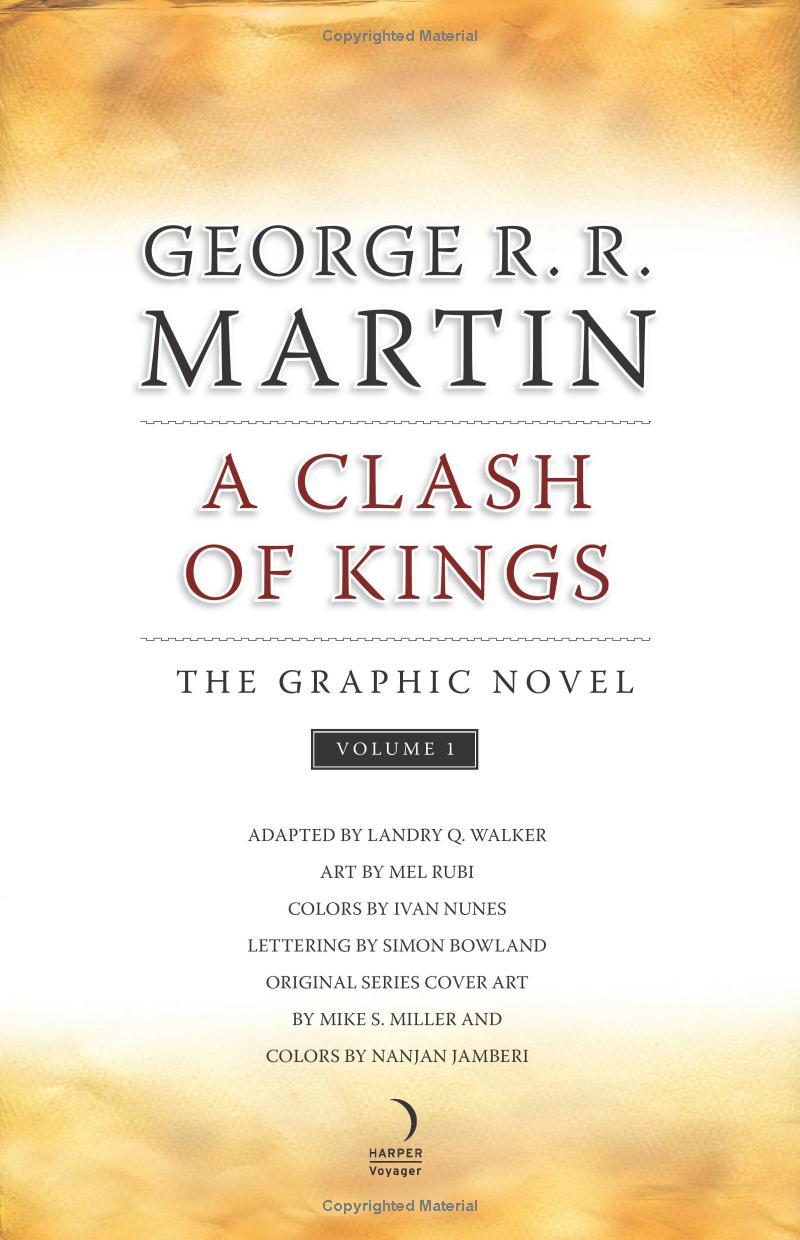 A Clash Of Kings: Graphic Novel Volume 1