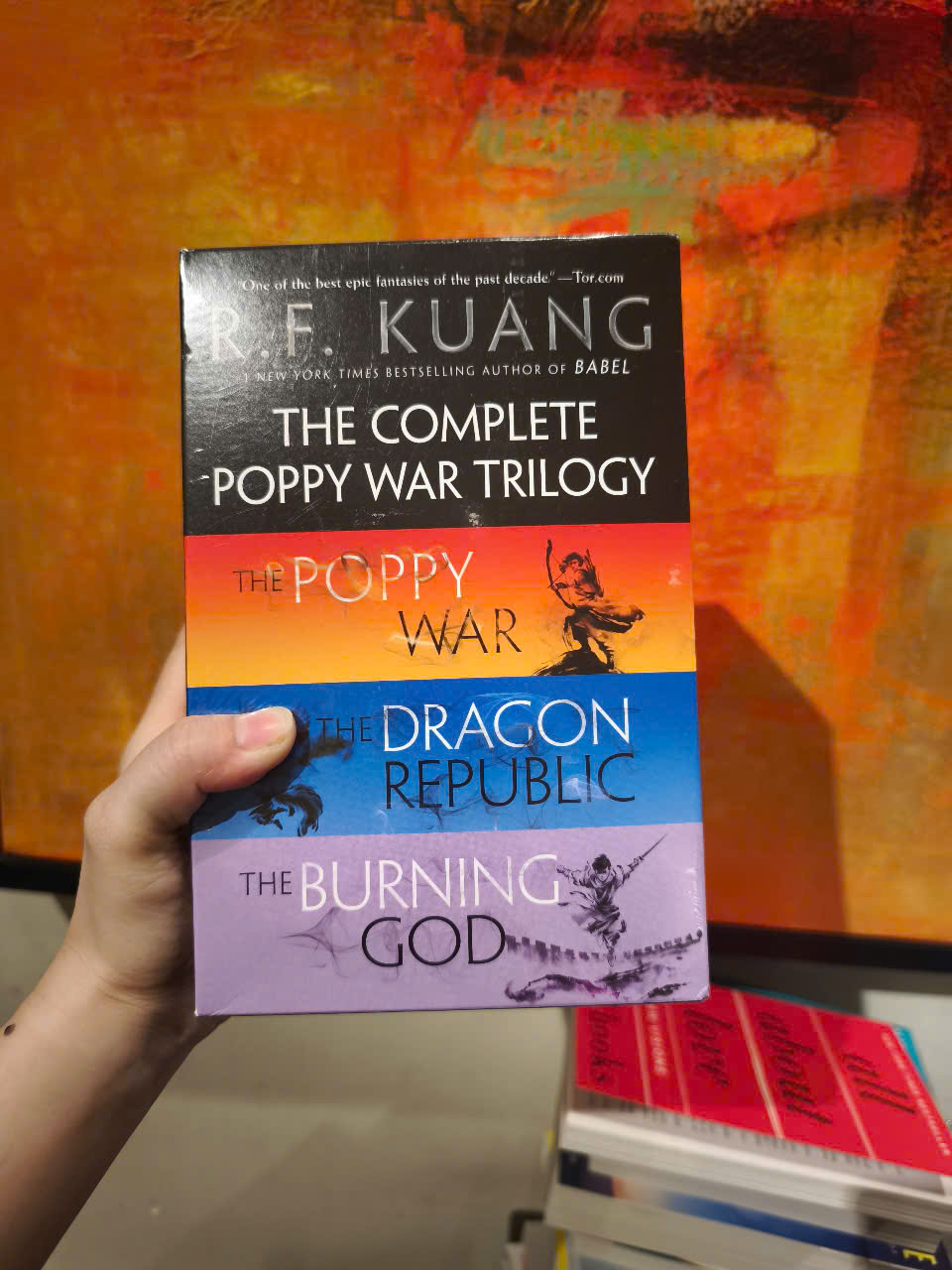 Sách - The Complete Poppy War Trilogy Boxed Set: The Poppy War/The Dragon Republic/The Burning God #1 New York Times/Ngoại văn chính hãng