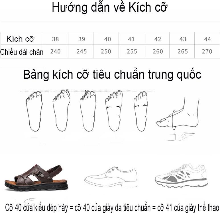 Dép quai hậu nam thoáng khí đế mềm êm chân trống trơn phiên bản Hàn Quốc da bò thật mã 50276