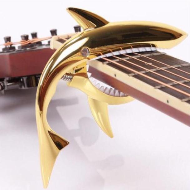 Capo đàn guitar Cá Mập - Guitar Shark capo đủ màu Gold, Bạc, Titan, Đen, Hồng