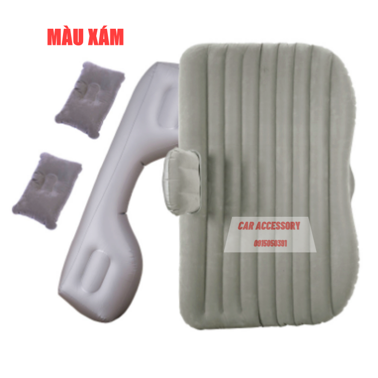 Đệm hơi ô tô cao cấp chân rời tiện lợi tặng kèm bơm điện và 2 gối