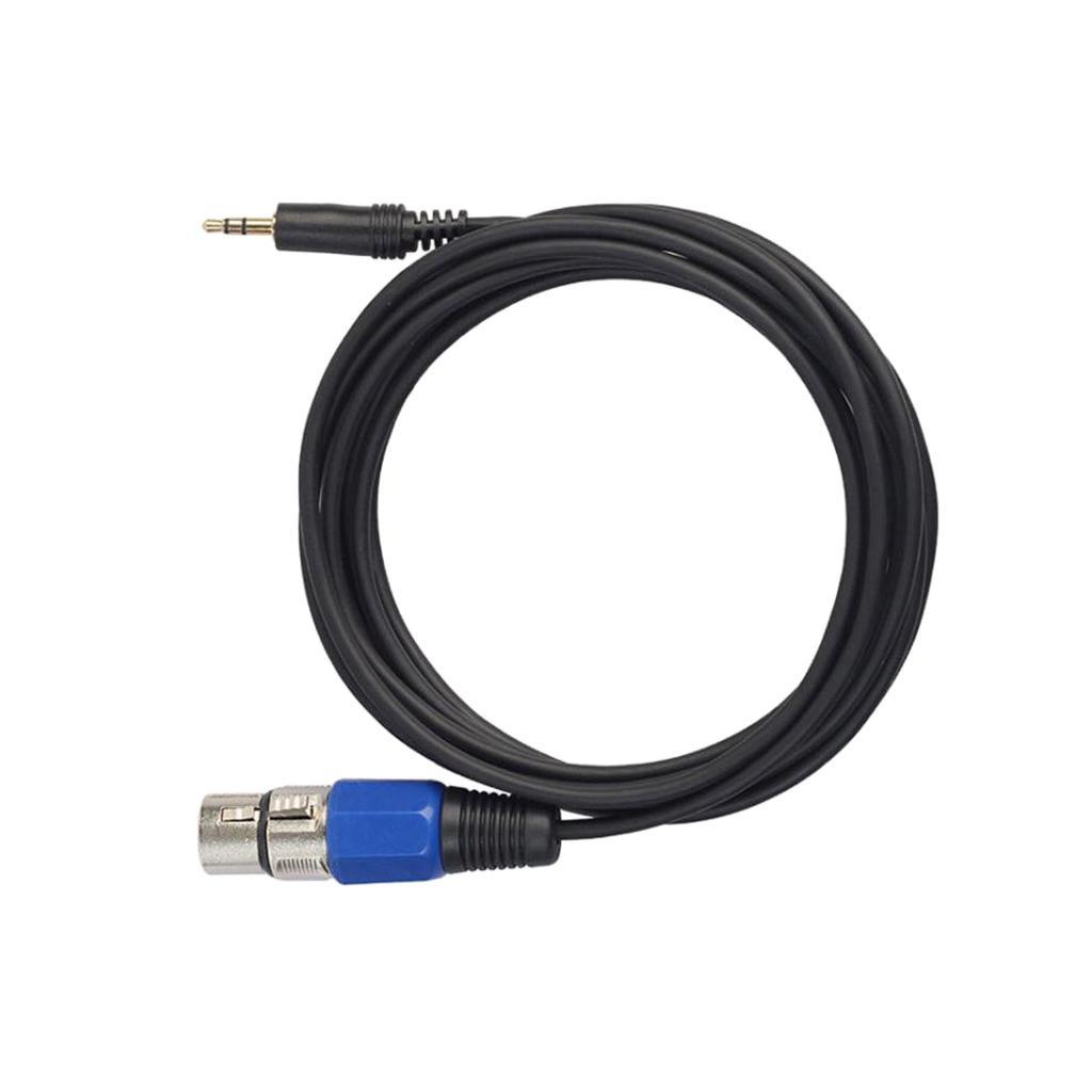 5 m Male Plug 3.5mm Audio Cable Mic Adapter to XLR Female for Speaker