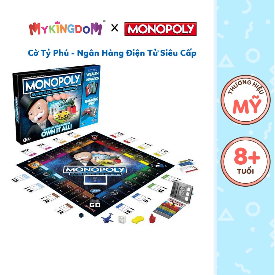 Đồ Chơi MONOPOLY Cờ Tỷ Phú - Phiên Bản Ngân Hàng Điện Tử Siêu Cấp E8978