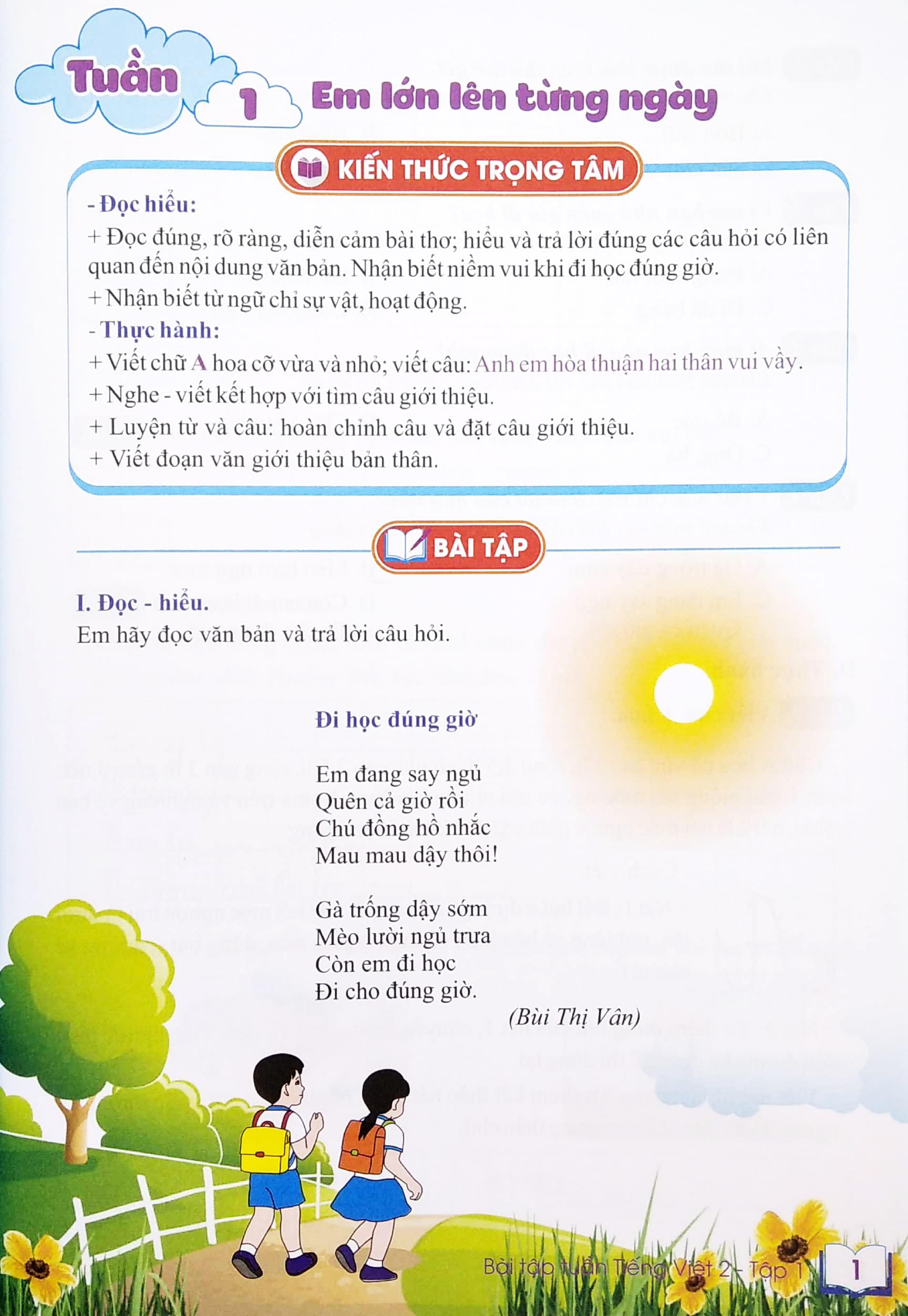 Bài Tập Tuần Tiếng Việt 2 - Tập 1