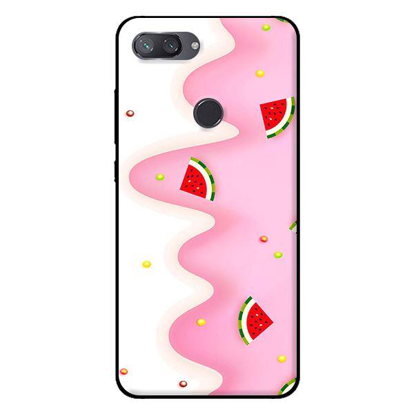 Ốp in cho Xiaomi Mi 8 Lite Họa Tiết Dưa Hấu Hồng - Hàng chính hãng