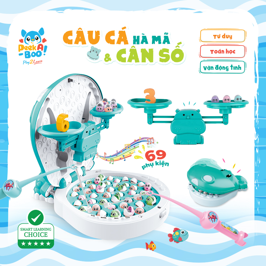 Đồ Chơi PEEK A BOO Câu Cá-Hà Mã Vui Học PAB026