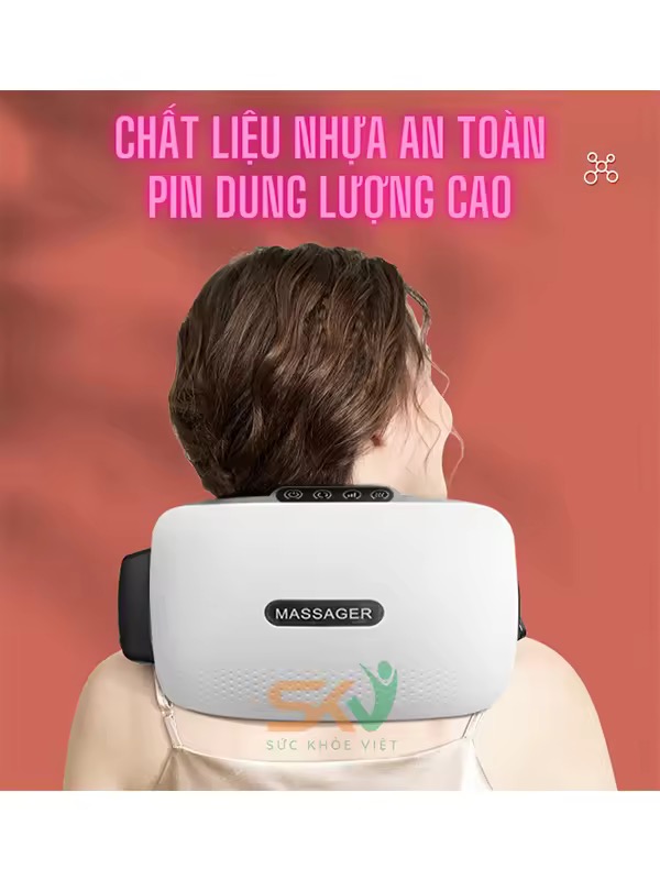 Đai Massage Bụng Hỗ Trợ tan Mỡ Bụng, Xoa Bóp Cùng Lúc Làm Nóng, Mát Xa Cổ Vai Lưng Đùi