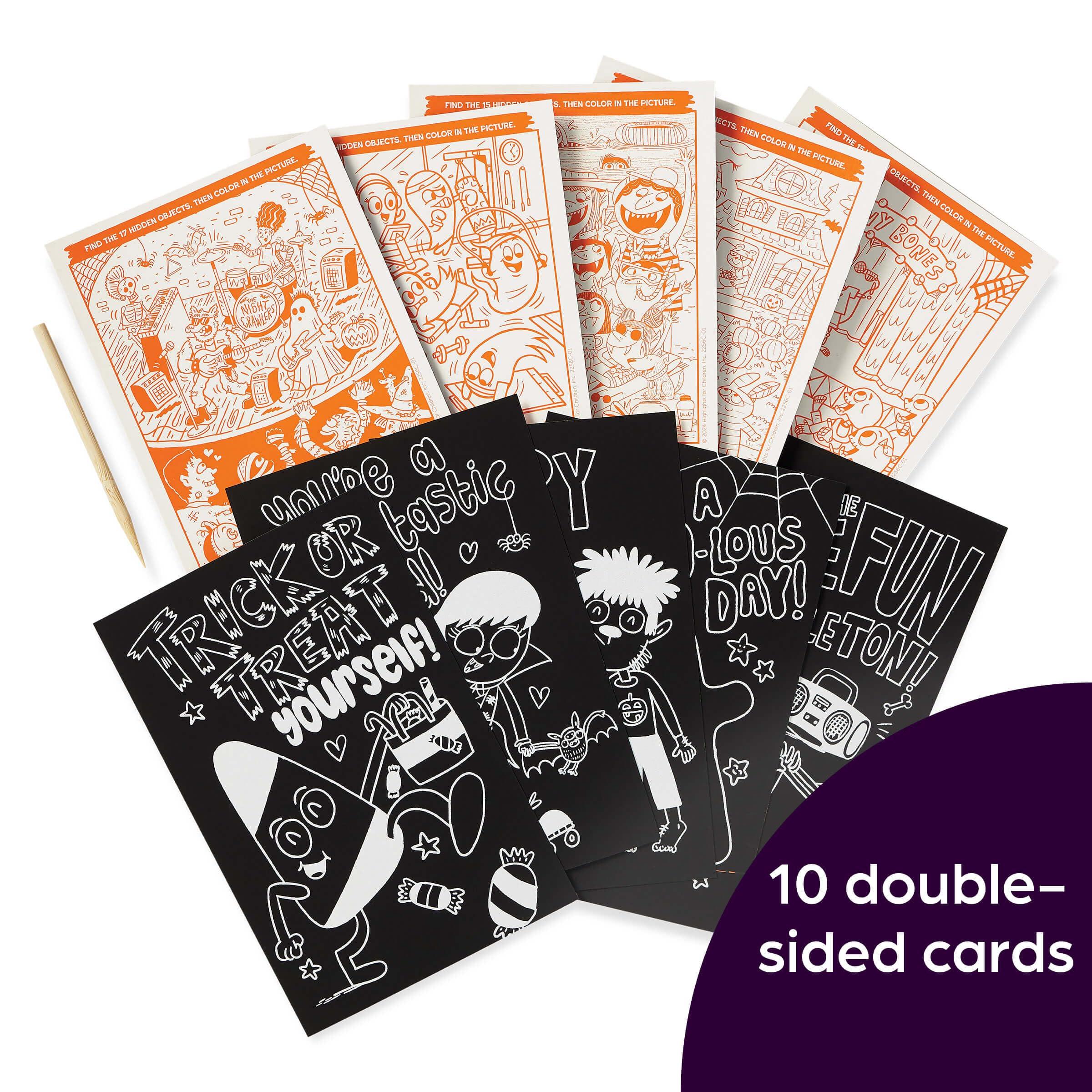 Sách ngoại văn: Scratch-And-Play Halloween Hidden Pictures