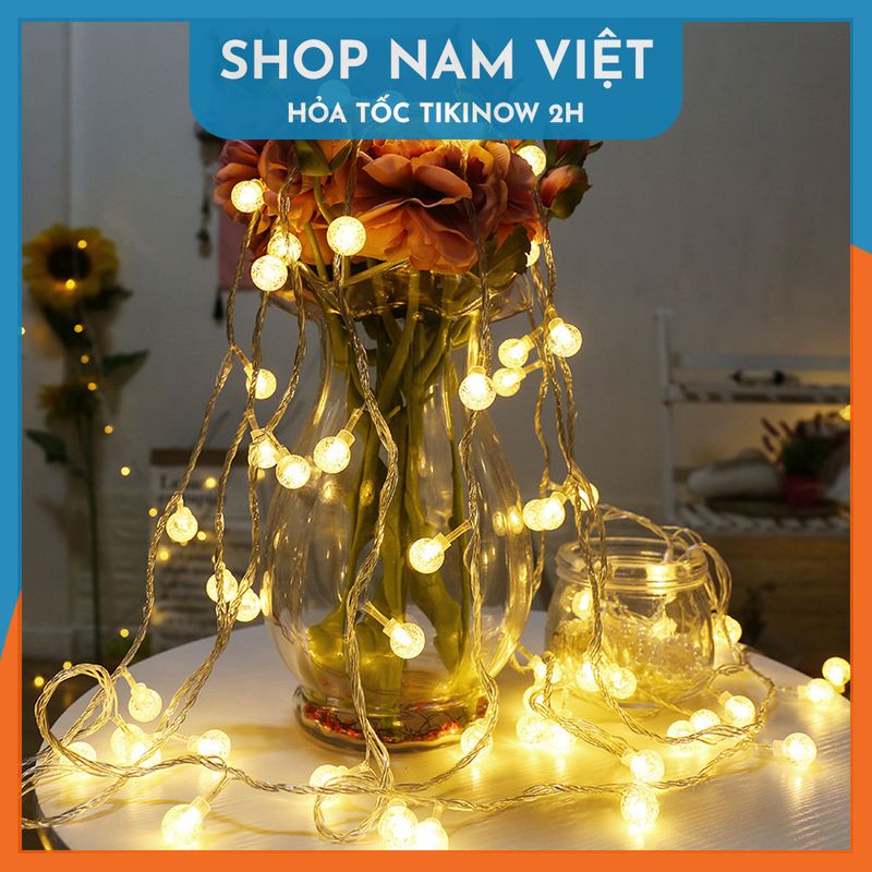 Dây Đèn LED Trang Trí Bóng Tròn (Pin / USB / Cắm Điện) - Chính Hãng NAVIVU